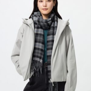 windproof fleece reversible full zip hoodie