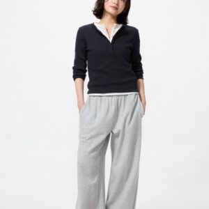 wide sweatpants | short