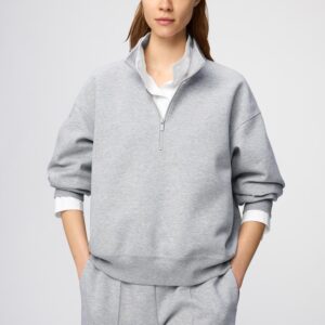 sweat half zip pullover
