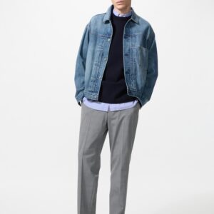smart ankle pants | checked pattern