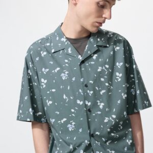 open collar shirt | short sleeve | printed