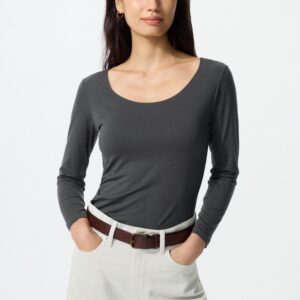 heattech scoop neck t shirt