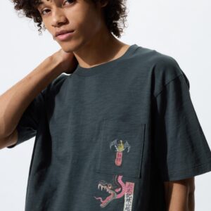 ukiyo e black ut graphic t shirt