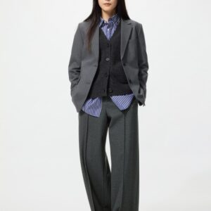 brushed jersey wide pants