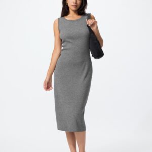 washable ribbed knit dress