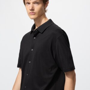 airism cotton pique full open polo shirt