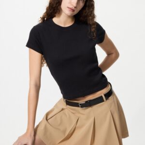 ribbed mini t shirt