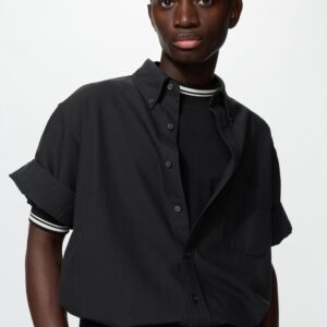 oxford oversized shirt | short sleeve