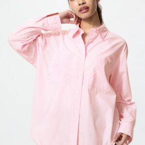 cotton oversized shirt | striped
