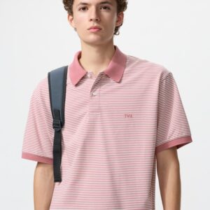 dry pique striped polo shirt | narrow stripe