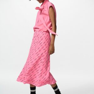flare long skirt | print