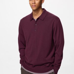 merino polo sweater