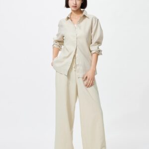 linen blend easy pants