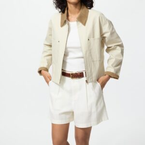 zip up short jacket