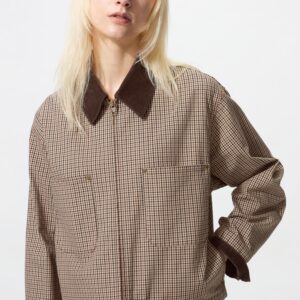 zip up short jacket | pattern