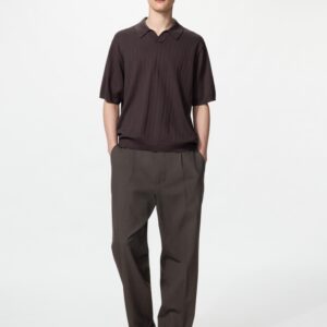 pleated wide pants