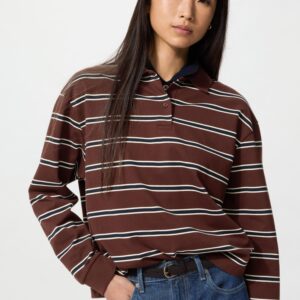 striped polo shirt | long sleeve