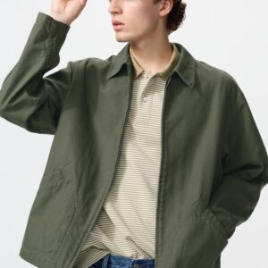 zip up blouson