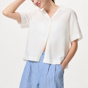 linen cotton shorts | striped
