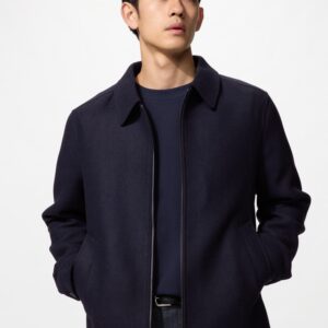 single collar short blouson