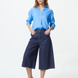 denim culottes | recycled