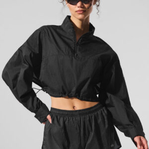 Обрезанный 1/4 zip air pullover