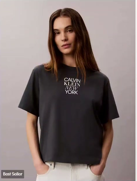 ck ny photo graphic boxy tee
