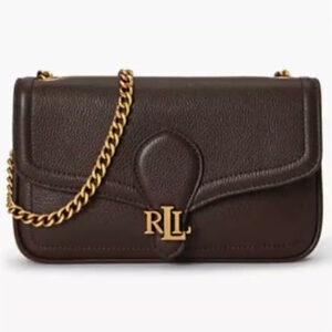 lauren ralph lauren — bradley small pebbled leather crossbody wallet
