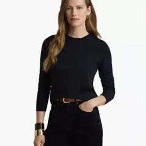 lauren ralph lauren — women's long sleeve crewneck sweatr