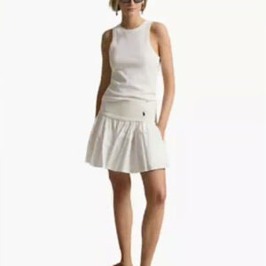 polo ralph lauren — women's mid rise flounce a line mini skirt