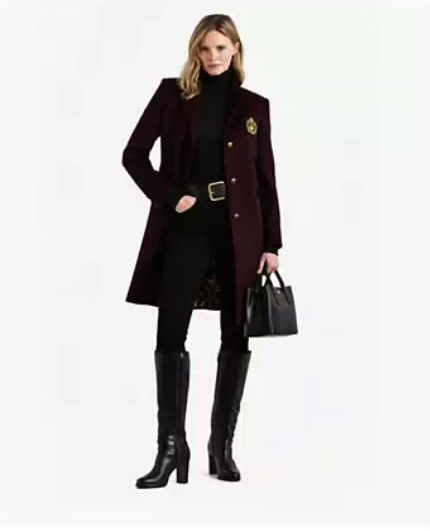 lauren ralph lauren — women's single breasted peacoat lauren ralph lauren — women's single breasted peacoat