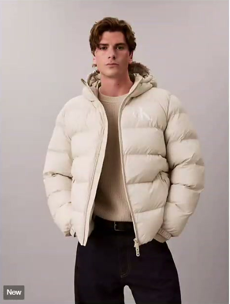 lightweight nylon hooded puffer jacket