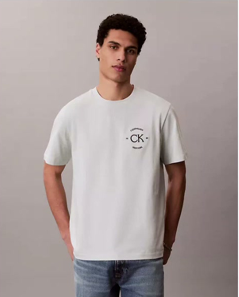logo circle graphic classic t shirt