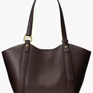 lauren ralph lauren — tasha small leather tote handbag