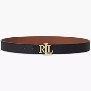 women's logo reversible pebbled leather belt