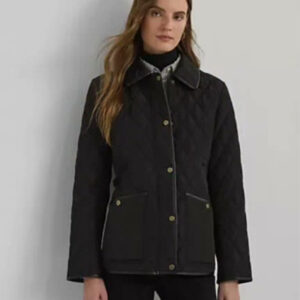 lauren ralph lauren — women's quilted velboa lined coat