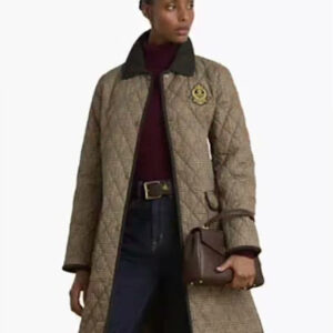 lauren ralph lauren — women's quilted glen plaid print lightweight jacket