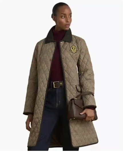 lauren ralph lauren — women's quilted glen plaid print lightweight jacket lauren ralph lauren — women's quilted glen plaid print lightweight jacket
