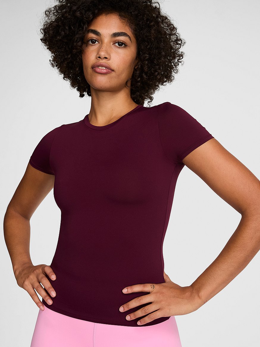 pink base stretch™ short sleeve tee pink base stretch™ short sleeve tee
