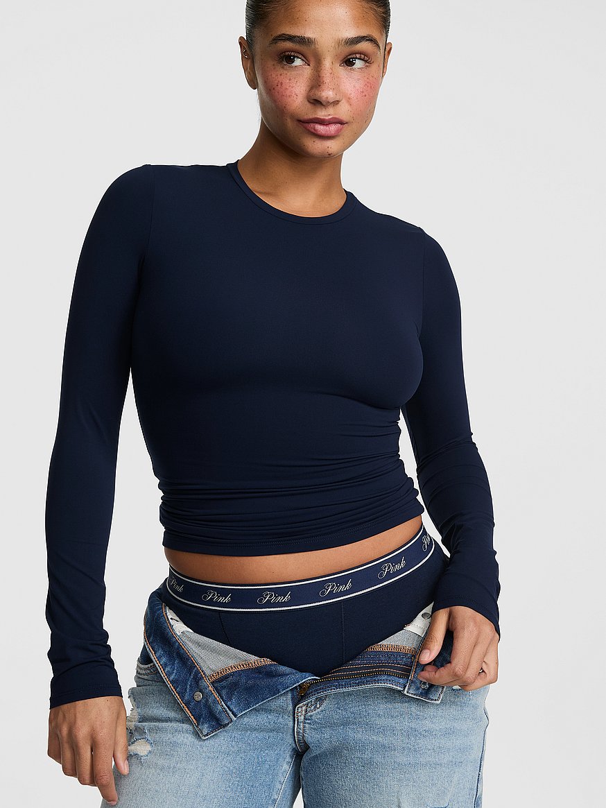 pink base stretch™ long sleeve tee pink base stretch™ long sleeve tee