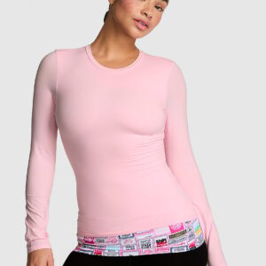 pink base stretch™ long sleeve tee
