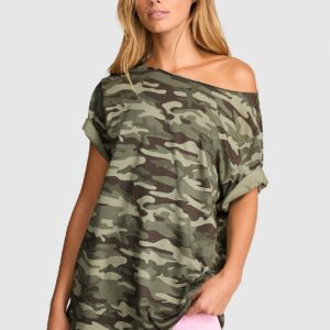 campus cotton™ off the shoulder tee