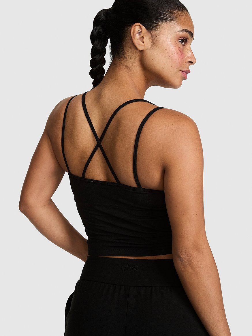 all day cotton™ strappy tank top all day cotton™ strappy tank top