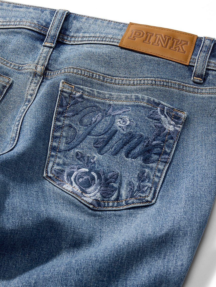 denim by pink low rise bootcut jeans denim by pink low rise bootcut jeans