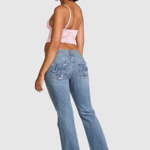 Витрина denim by pink low rise bootcut jeans