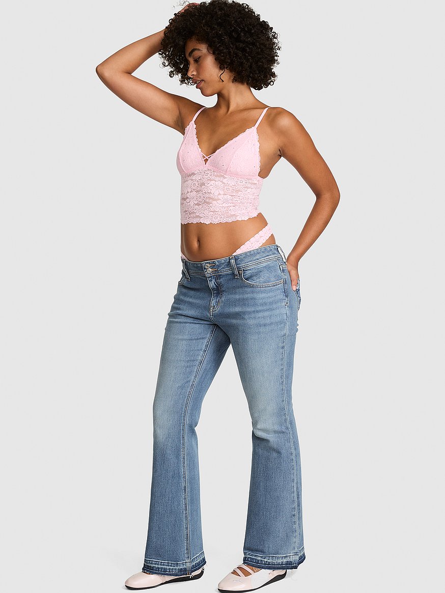 denim by pink low rise bootcut jeans denim by pink low rise bootcut jeans