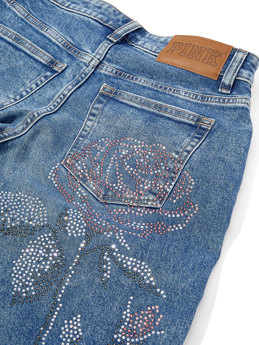denim by pink mid rise baggy wide leg jeans denim by pink mid rise baggy wide leg jeans