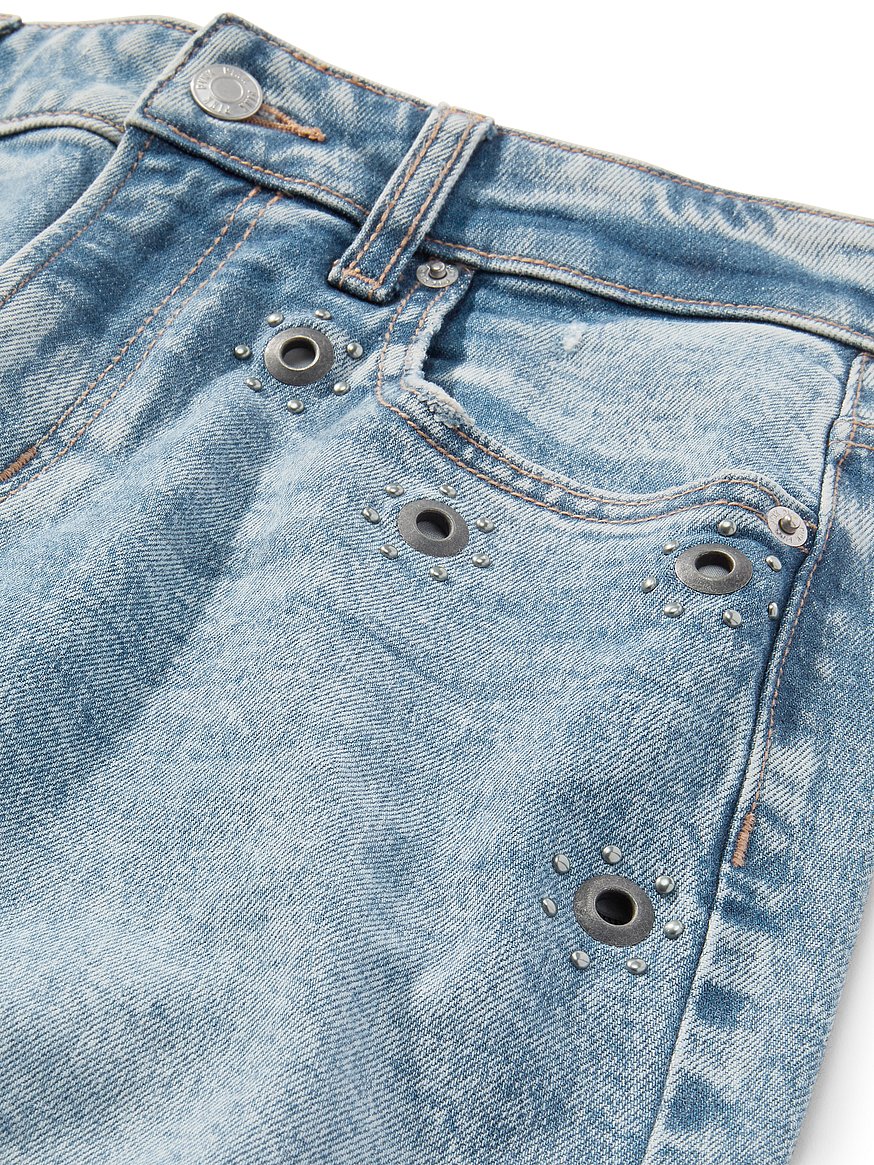 denim by pink mid rise baggy wide leg jeans denim by pink mid rise baggy wide leg jeans