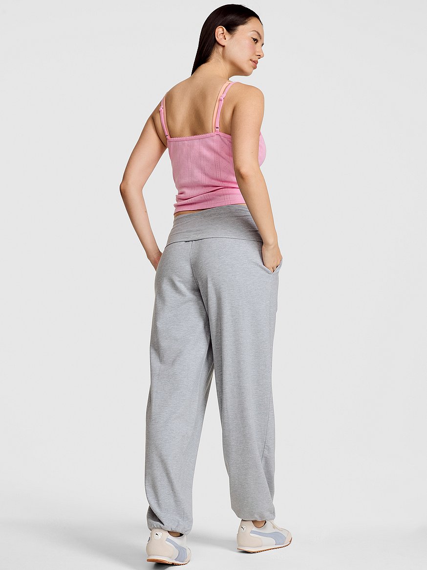 all day cotton™ foldover jogger pants all day cotton™ foldover jogger pants