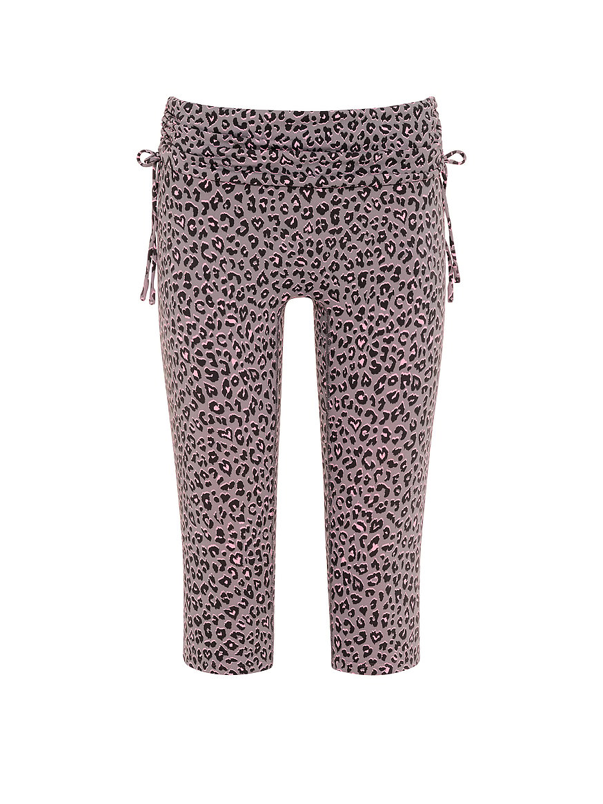 pink relay™ side ruched foldover capri legging pink relay™ side ruched foldover capri legging